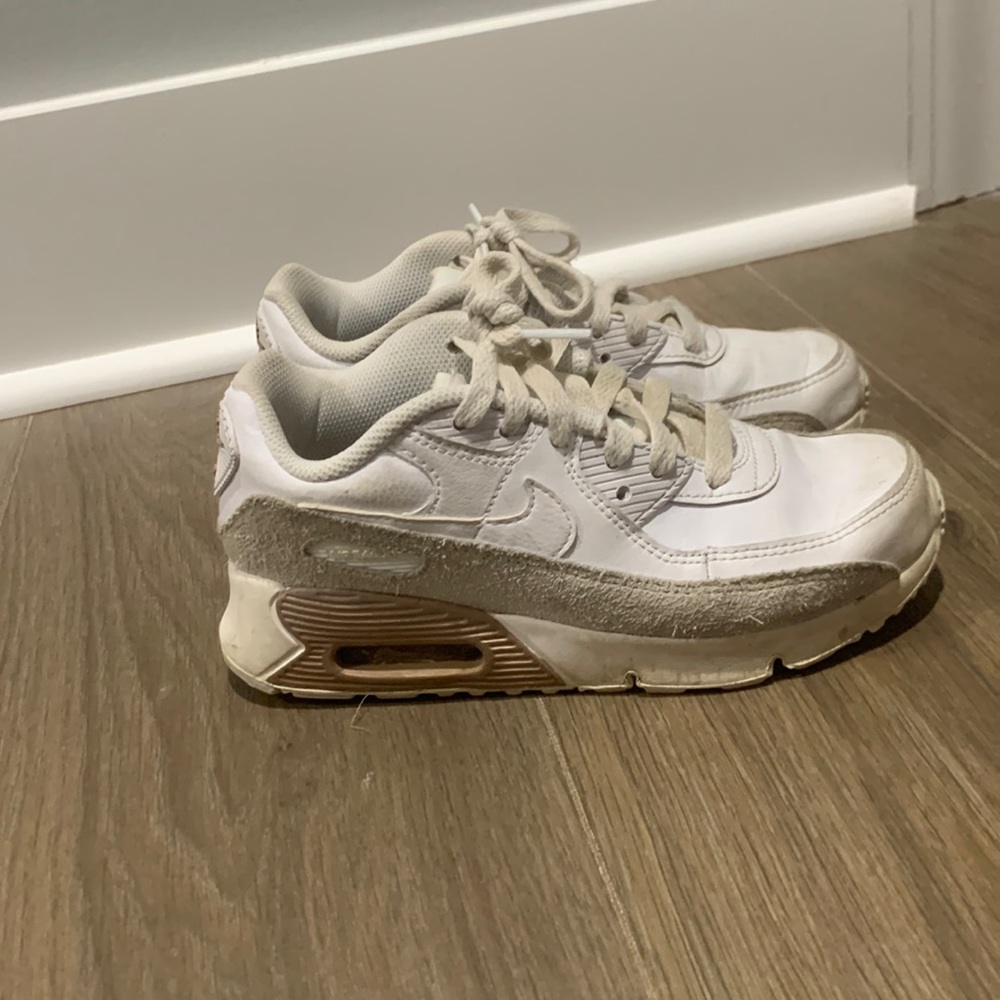 Brown kids nike shoes